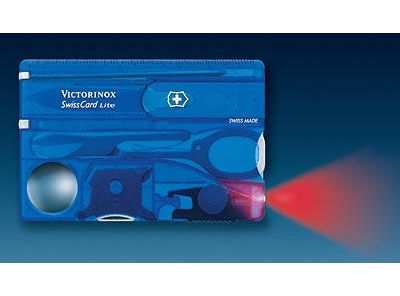 VICTORINOX SwissCard Lite, transparent-blau