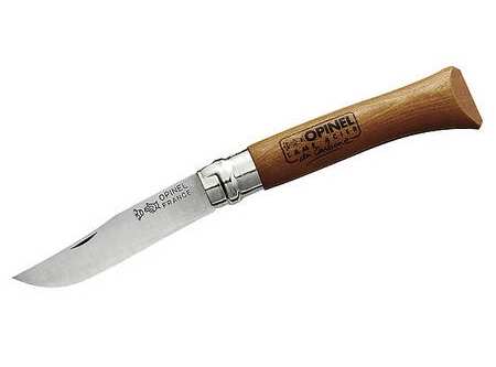 Opinel-Messer, Größe 12 Heftlänge 16,0 cm, nicht rostfreie Klinge